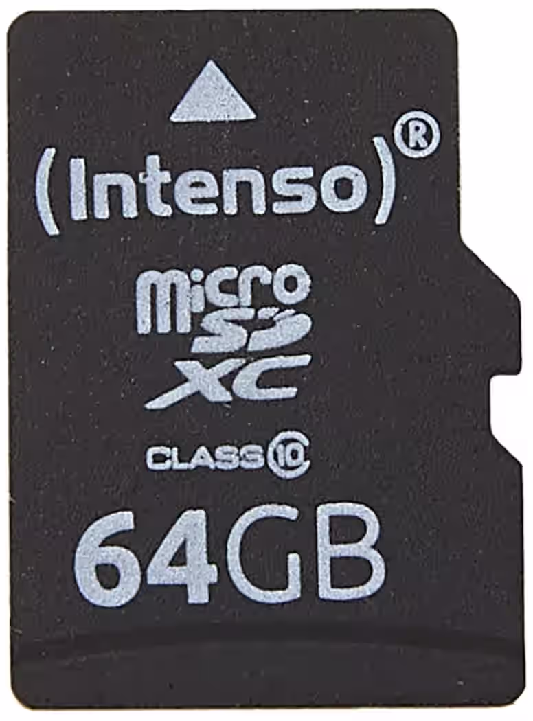 Intenso Premium microSDXC-Karte Class 10 Schwarz 64 GB SSD Class 10 SDXC