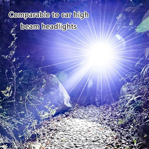 Image of 1Pack, Solar Flashlight, Solar Powered Flashlight for Multi Function with Emergency，Portable Bright Camping Rechargeable Flashlights for Home, Outdoor Hiking, Power Outages