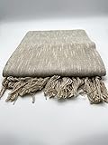 Generisch Wohndecke Wohndecke Tagesdecke, 130x160 cm, 80prozent Baumwolle, Taube, Sofaüberwurf, Couchüberwurf (Taube)