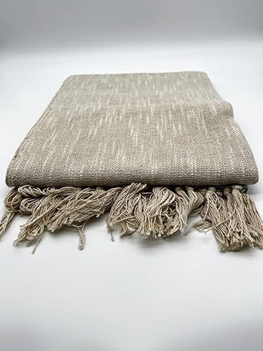 Generisch Wohndecke Wohndecke Tagesdecke, 130x160 cm, 80prozent Baumwolle, Taube, Sofaüberwurf, Couchüberwurf (Taube)
