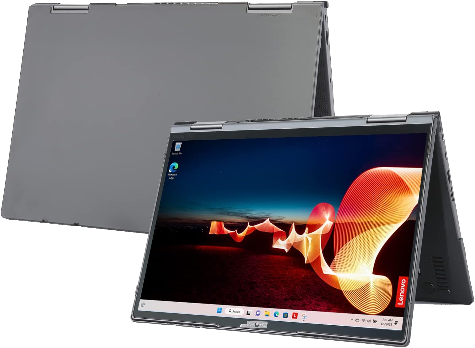 mCover Case ONLY Compatible for 2021~2024 14" Lenovo ThinkPad X1 Yoga Gen 6/7 / 8 Series 2-in-1 Windows Notebook PC (NOT Working with Other Lenovo Models) - Black