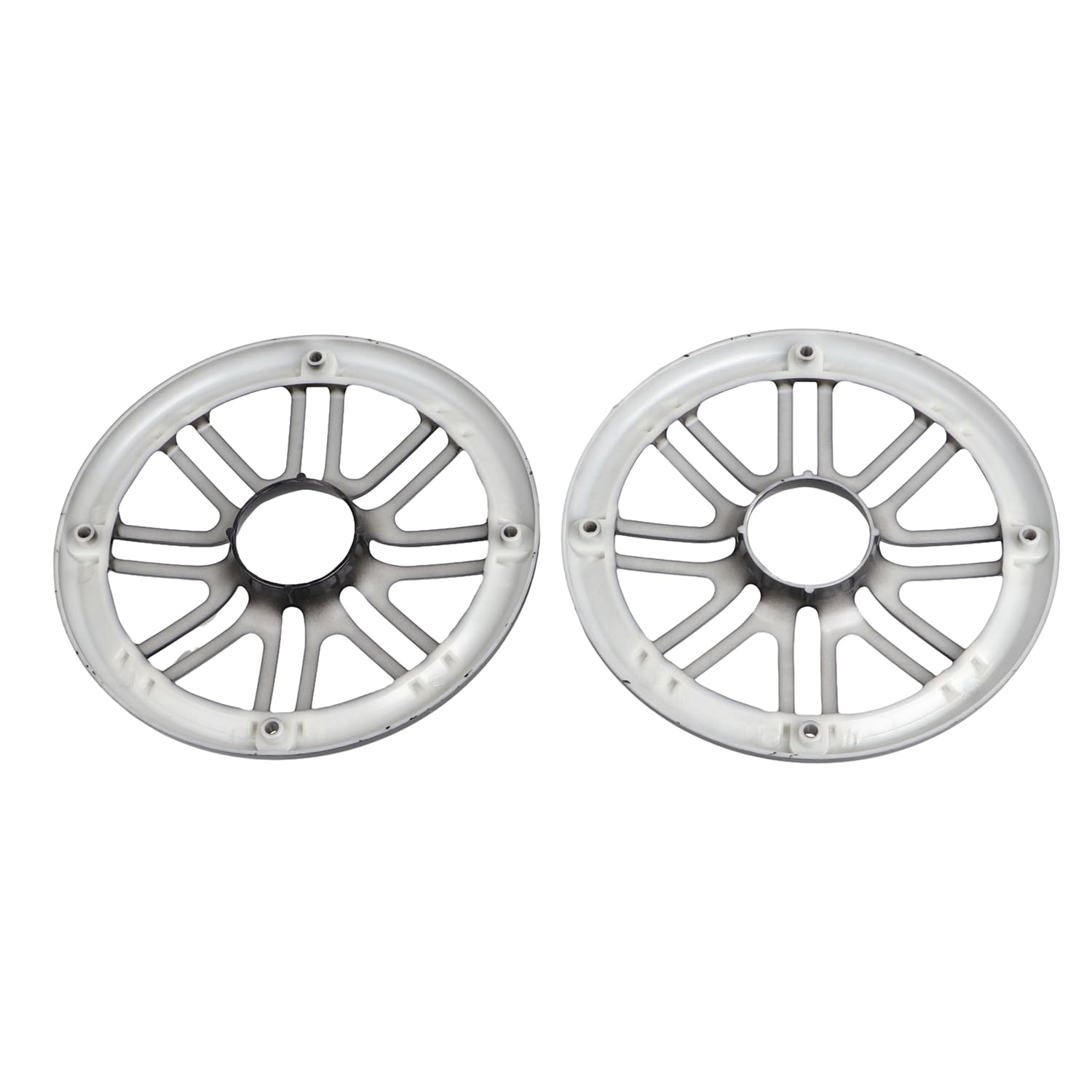 Motos Couvercle de haut - parleur décoratif 3D round Rear Speaker Grid ABS pour Harley Touring Electra Tri Glide FLHTCU/L 2014-2023, Road Glide Ultra and FLHTK/L 2016-2019,Noir