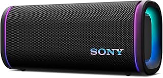 ソニー(SONY) ULT FIELD 5 Bluetoothスピーカー 迫力の重低音 クリアなサウンド ロングバッテリー25時間 ショルダーストラップ ライティング搭載 防水 防塵 SRS-ULT50 BC ブラック