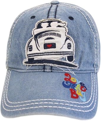 BRISA VW Collection - Volkswagen Baseball Cap Military Cap Trucker Cap Hat Headwear with Bus or Beetle Motif One Size