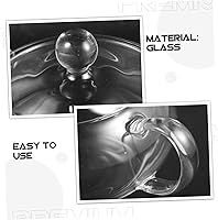 Vista 3 de Hemoton Olla de vidrio para cocinar tetera de vidrio, tetera de calefacción, tazón de comida Ramen, olla de calentamiento de leche, cuenco