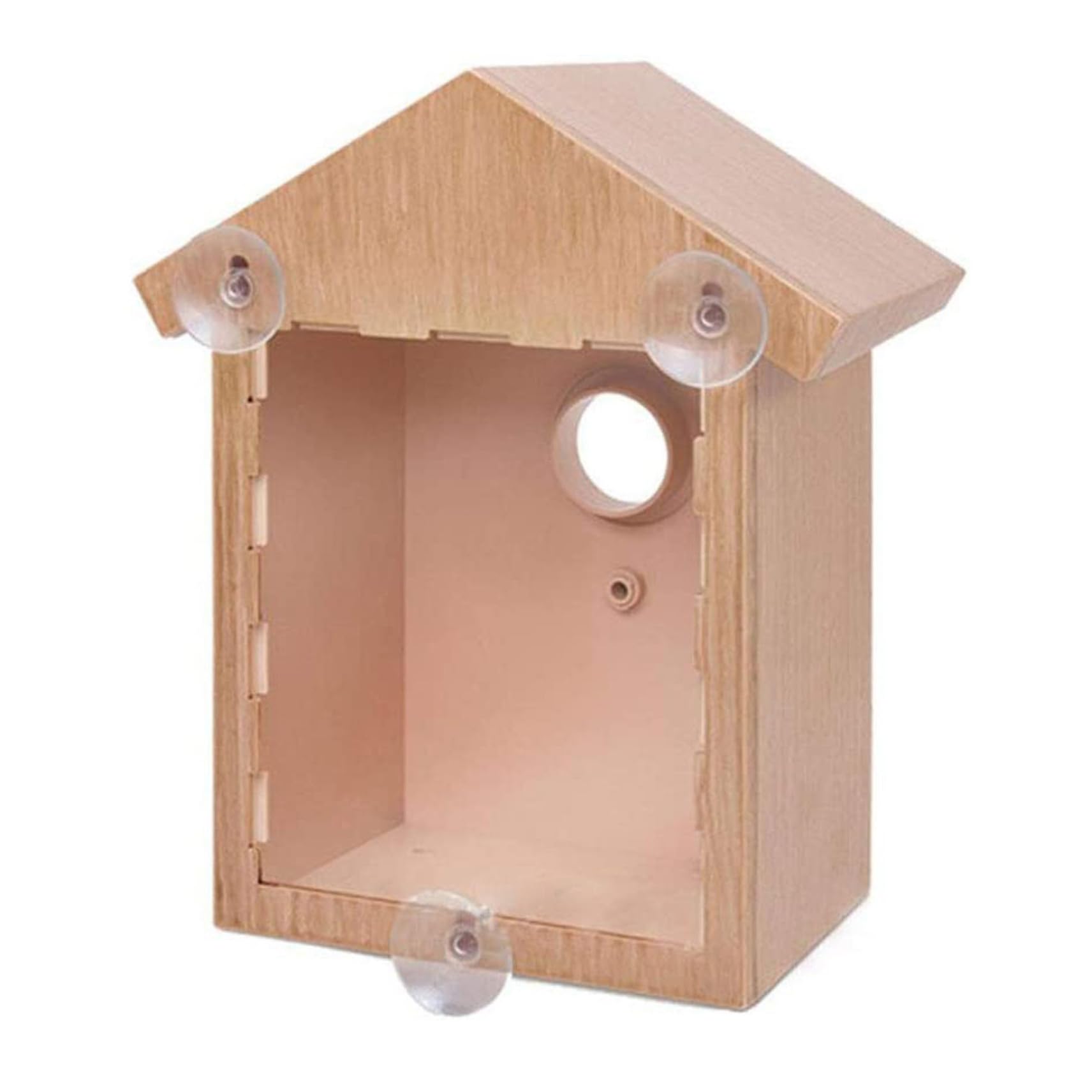 Nichoir à oiseaux à fenêtre avec ventouse solide et miroir sans tain discret