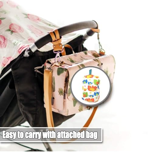 Miniatura 7 de Funda portátil para carrito de compras, fundas para silla alta y carrito de comestibles para bebés, niños, bebés y niños pequeños, bolsa de