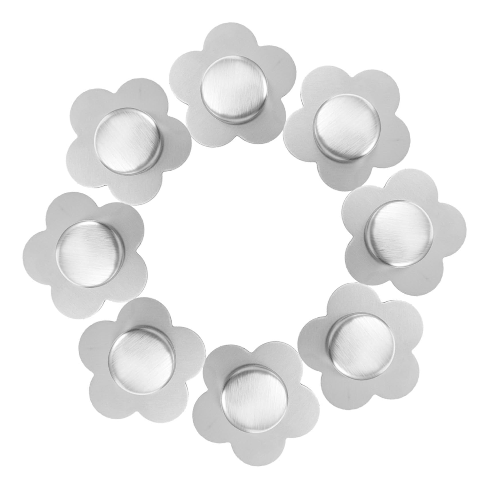 YARNOW Fissatori Magnetici per Tovaglie in Acciaio Inossidabile Argento, 8 Pezzi, Compatti e Facili da Installare, per Uso Esterno e Interno, Antivento e Pratici