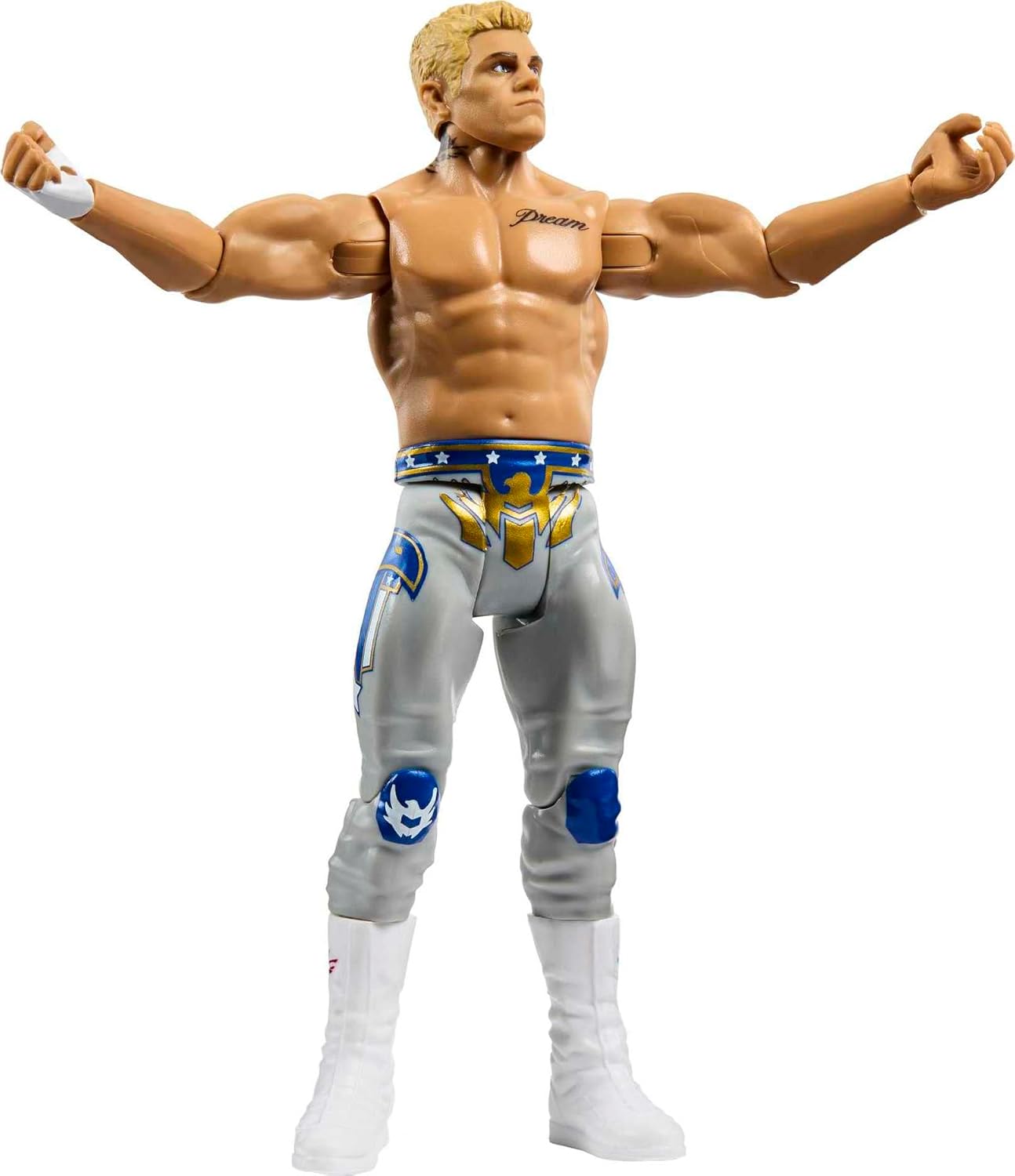 Mattel WWE Cody Rhodes Basic Action Figure, 10 Points of Articulation & Life-like Detail, 6-inch Collectible
