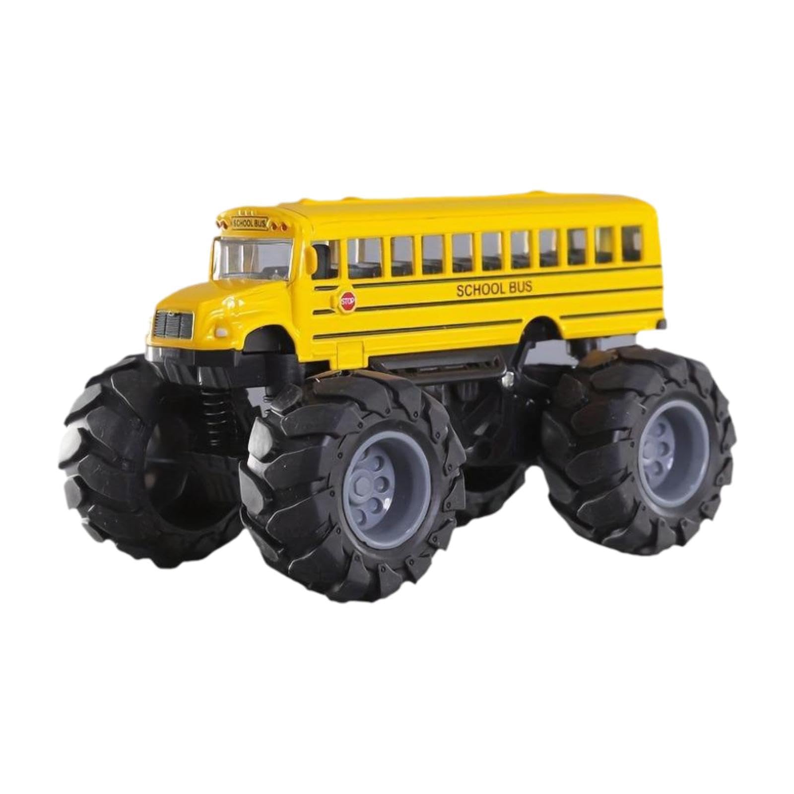 RNXRZANK School Bus Monster Truck Creative Lightweight Pull Back Car