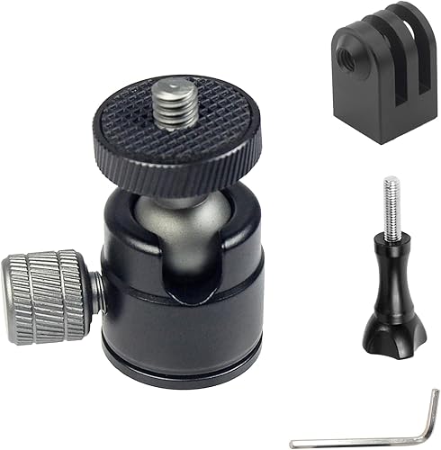 Trípode cámara mini bola cabeza montaje 360 rotación con 14 tornillo para DSLR Smartphone Flash proyector Live Tripod