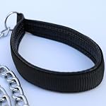 Heavy Duty Metal Dog Leash for Large Medium Dogs, Chew Proof 3.0mm Chrome-Plated Chain Leash with Padded Handle, 360° Swivel Clip 6FT Strong Dog Chain for Training Walking