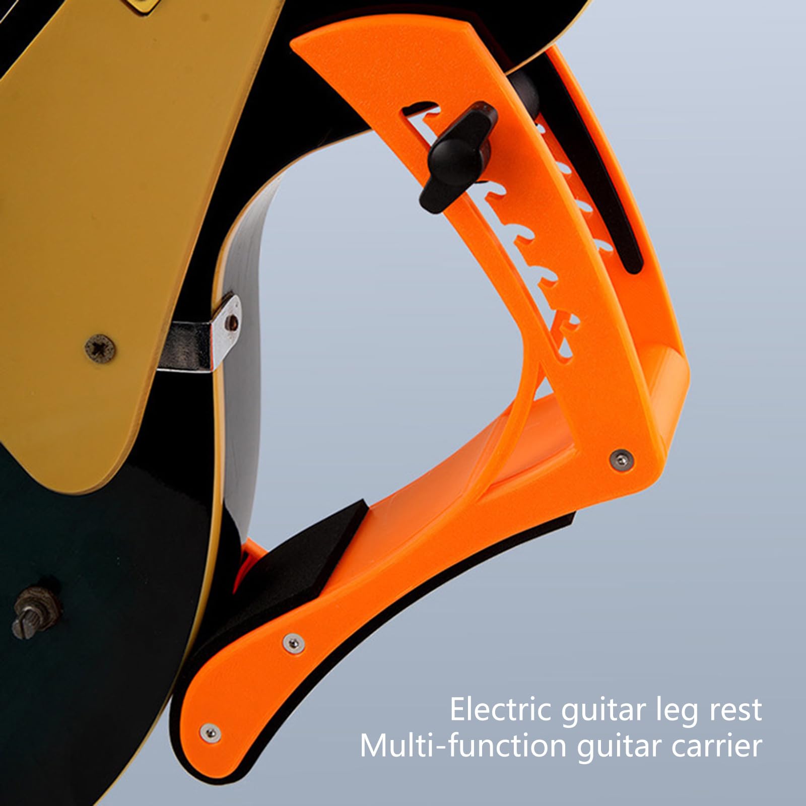 Supporto ergonomico per Chitarra elettrica, Supporto per Pedale per Chitarra Antiscivolo, poggia Gambe per Chitarra per Migliorare Il Comfort e la stabilità Durante Il Gioco.