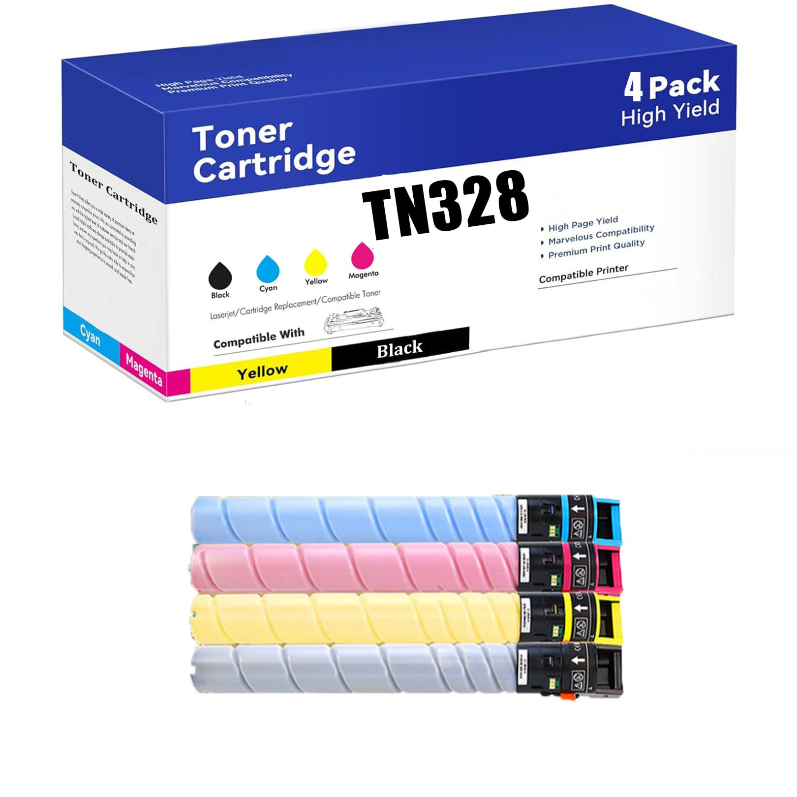 Toner TN328 compatible Konica Minolta résout les pannes d'encre sur C250i C300i C360i