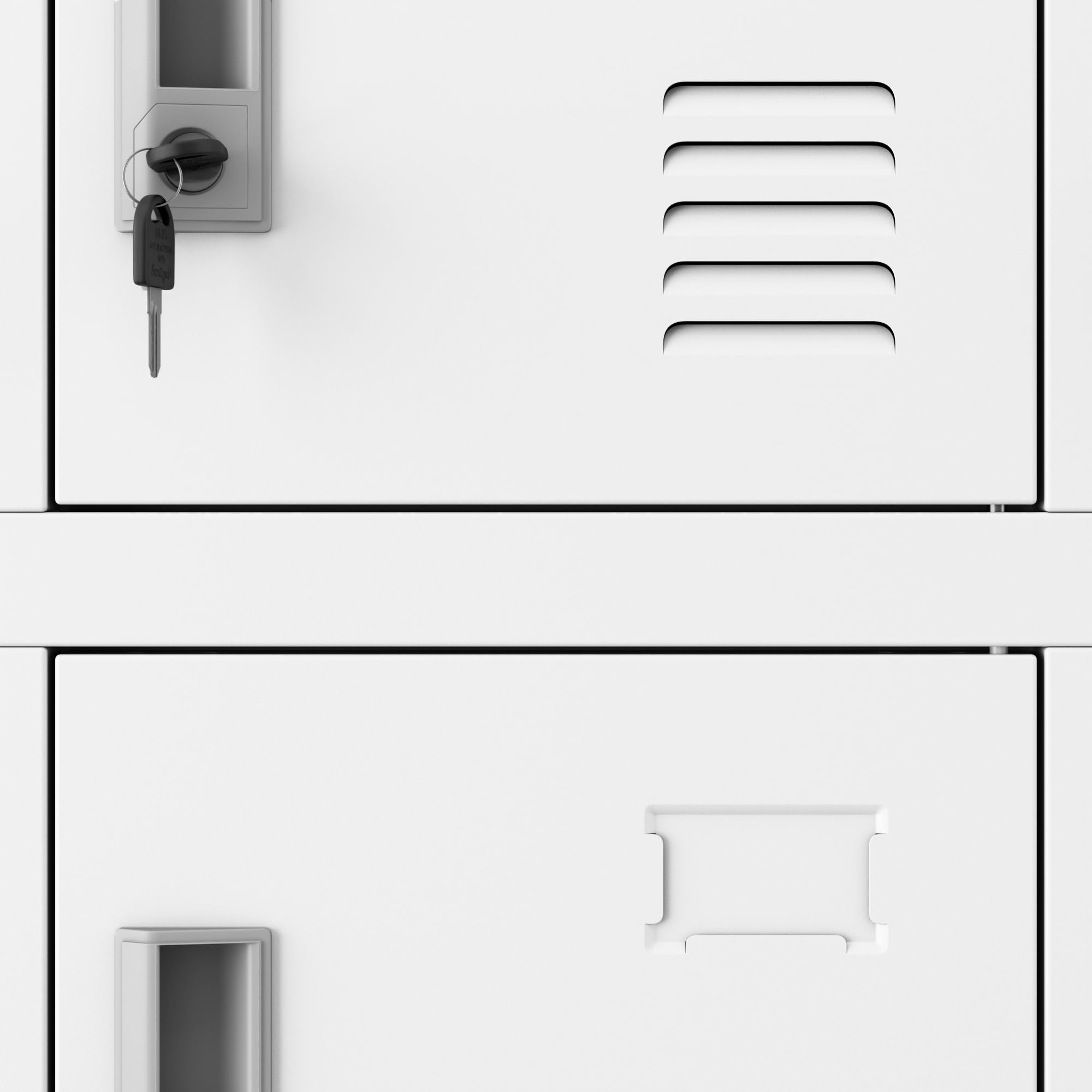 Jan Nowak Spindschrank abschließbar Spind Schließfachschrank Metall Mitarbeiterschrank Personalschrank Wertfachschrank mit 18 Fächern Lüftung Namensschild, Umkleideschrank 185 x 90 x 40 cm