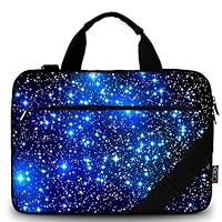iColor Starry Canvas Laptop Carrying Shoulder Sleeve Case Bag Briefcase for 11.6″ 12″ 12.9″ 13″ 13.3″ inches Laptop Ultrabook Netbook Chromebook MacBook Air/Pro iPad Pro CSH-01