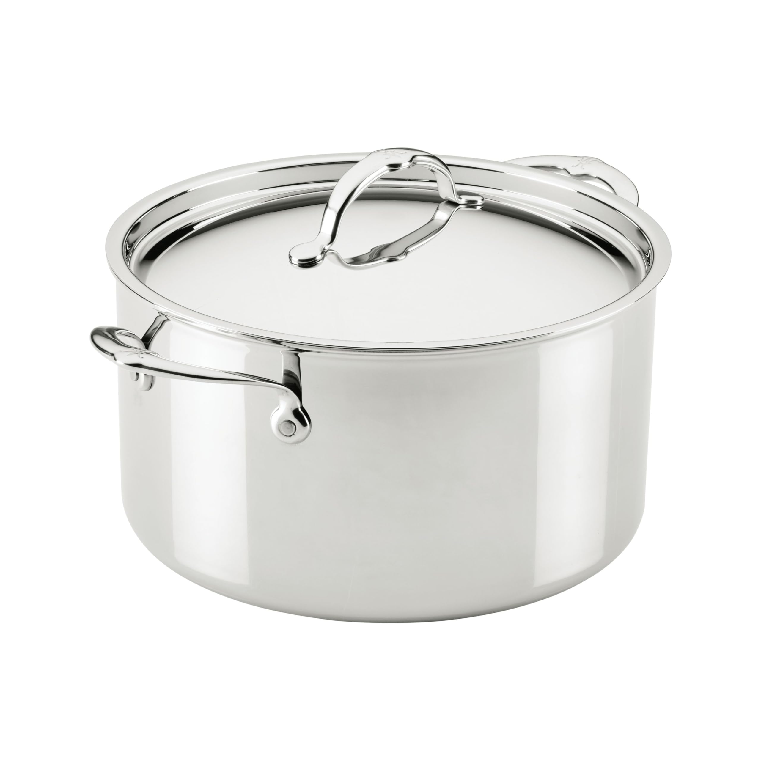ProBond Luxe 8-Quart Saucepan with Lid by Hestan – 8 Quarts, Stainless Steel, Silver, Model 31773
