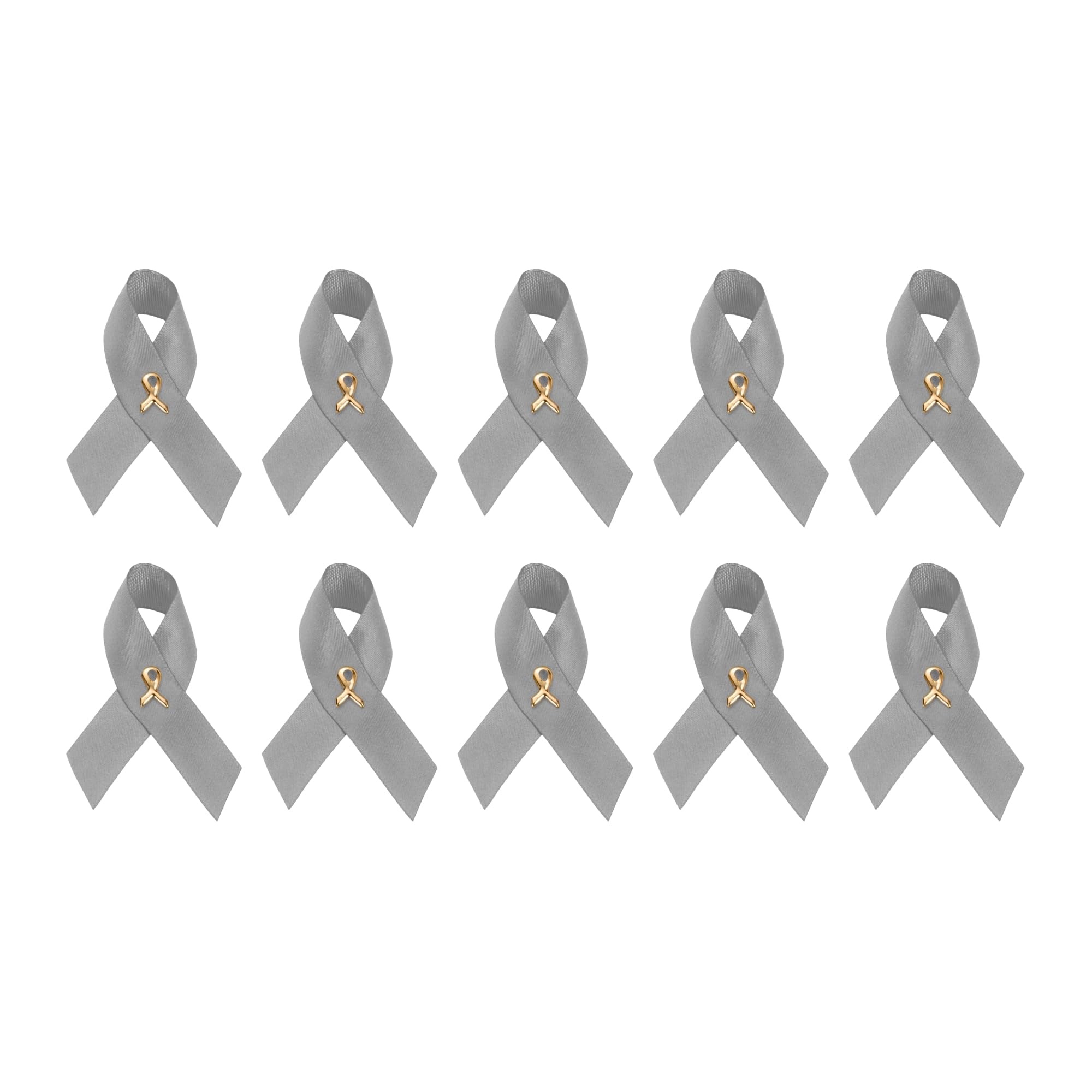 1/2/5/10/25/50/100pcs Satin Awareness Ribbon Pins (Pick your color), for Cancer &amp; Disease Awareness, Bulk Quantities for Fundraising, Events, Gift Giving