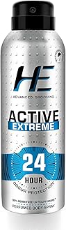 Active Extreme Perfumed Body Spray 150ml for Today's Active Men, 24 Hour Odor Protection* 99% Germ Free up to 24 hours