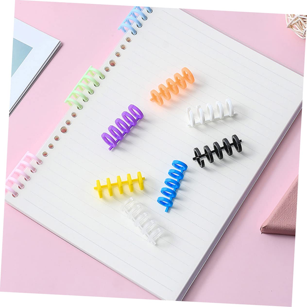 Uonlytech 3 Set Dorsi Di Rilegatura A Spirale In Plastica Dorsi Di Rilegatura Ad Anelli A Spirale Rilegature A Pettine Spirali Dorsi A Spirale Per Rilegatura A Spirale 10 pezzi*3