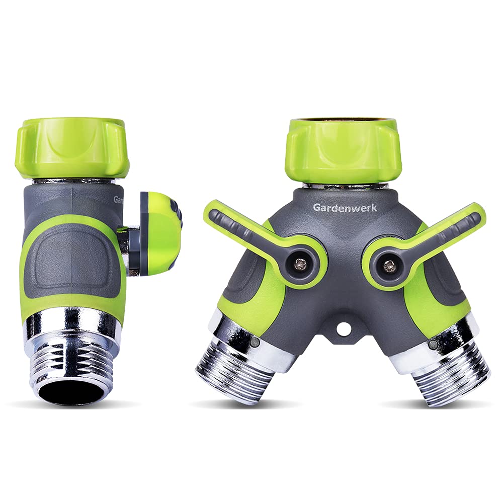 Buy 2 Way Y Hose Connector Outdoor Double Y Valve Water Tap Splitter