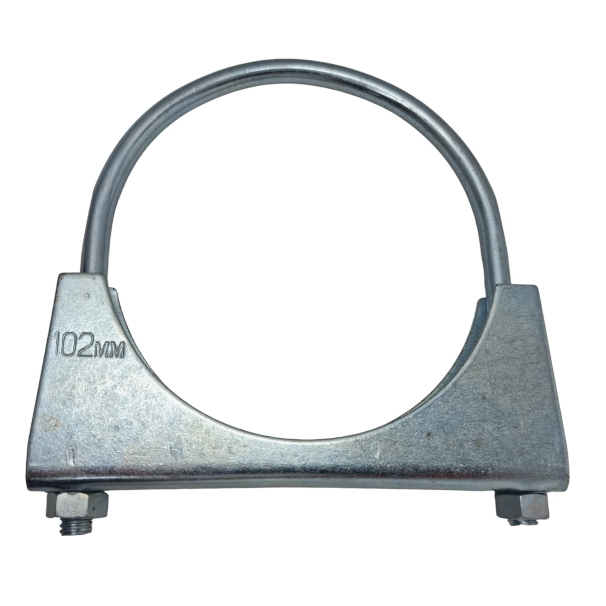 102mm Universal U Bolt Exhaust Clamps - Heavy Duty Clamp & Nuts (Pack of 2)