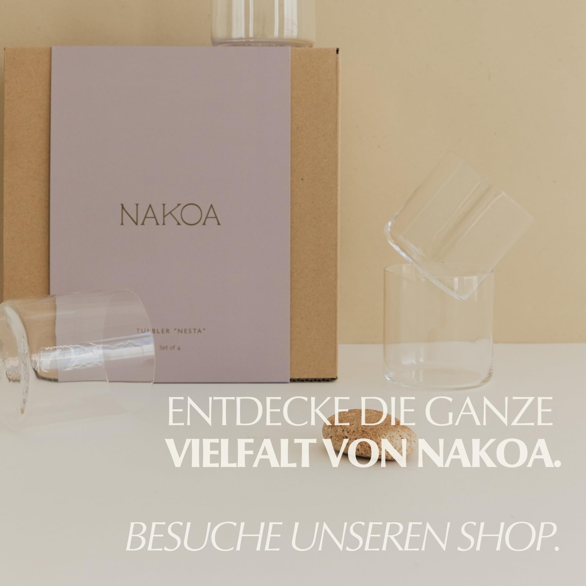 Vielseitiges Gläser Set für Jeden Anlass I 4 Stück je 355 ml I Elegante Wassergläser & Trinkgläser Set Spülmaschinenfest I Ideal als Tumbler Glas & Weingläser I Perfekt für tägliche Nutzung