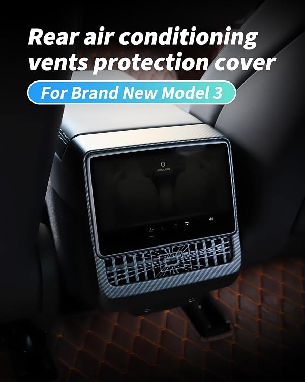 KKTR-CAR AC Vents Cover Rear Air Vent Outlet Cover Air Vent Organizer Compatible with Tesla Model 3 Highland 2024 Model y Juniper 2026 2025 by KKTR-CAR - Used condition - Image 2
