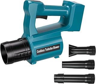 20V Cordless Turbo Blower Compatible with Bosch 18V/20V Batteries, 40000 RPM Brushless Motor Leaf Blower,12-Blade Fan, Variable Speed, Detachable Nozzle (Battery Not Included)