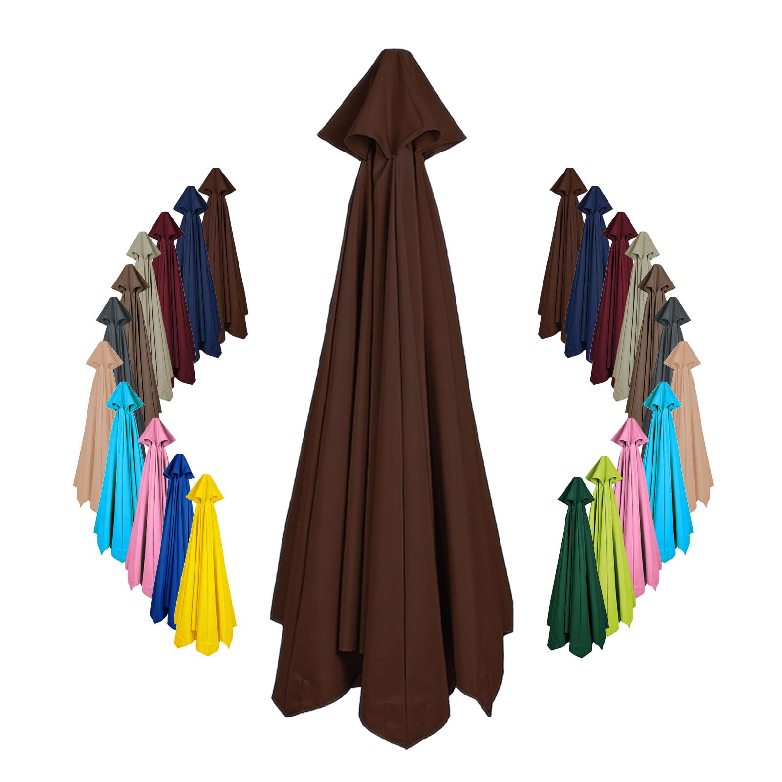 Replacement parasol canopy 8 arms 6 arms 2.0m/2.15m/2.3m/2.5m/2.7m/3.0m/3.5m/4.0m Garden Umbrella Replacement Cover Fabric Patio Umbrella Fabric Canopy Cover For garden parasol