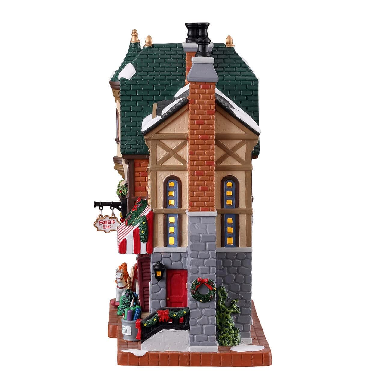 Lemax Christmas Village Santas List Toy Shop Battery Led : Amazon