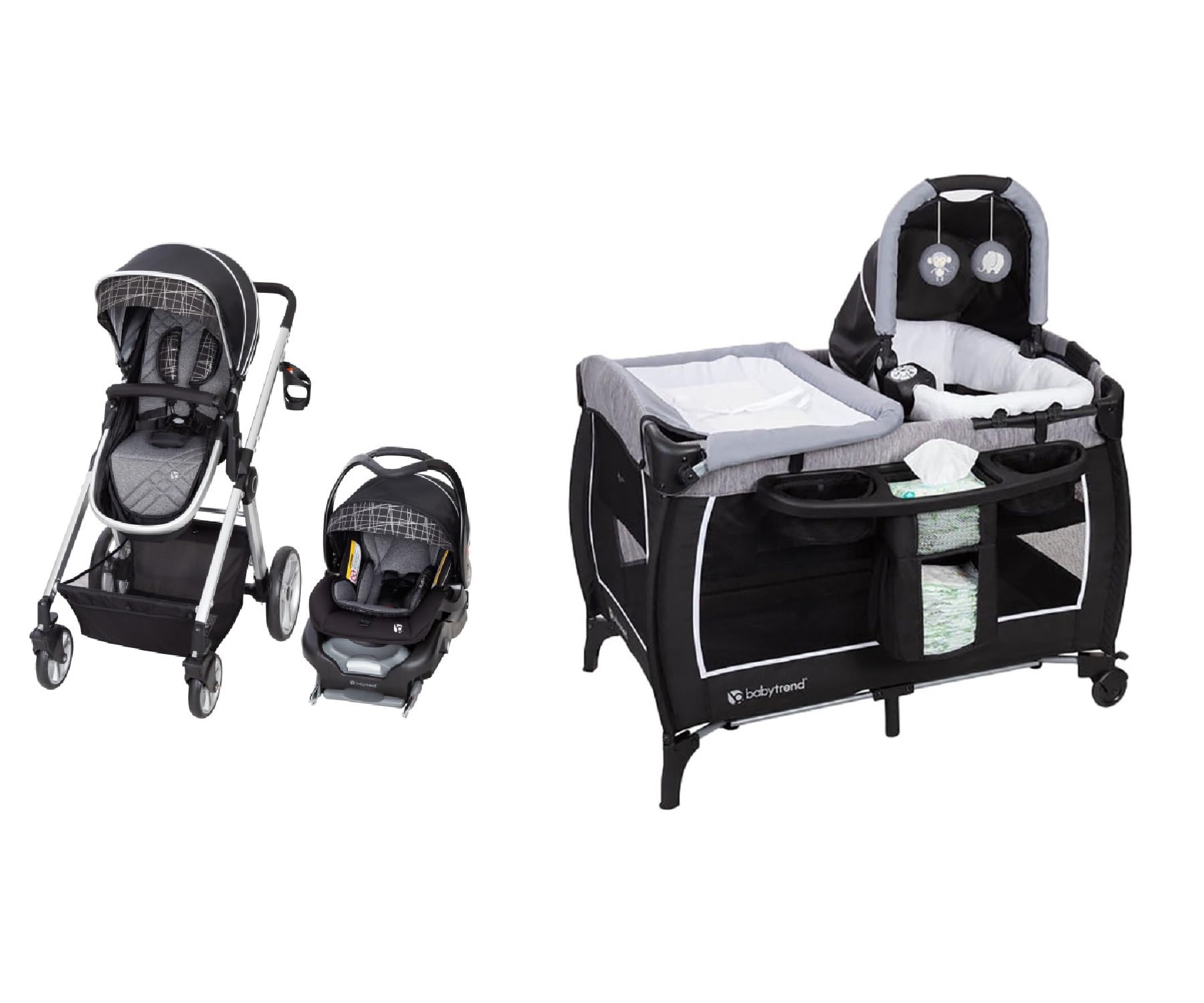 Baby TrendDeluxe Clx Nursery Center - Guardian + GoLite Snap Tech Sprout Travel System - Phoenix