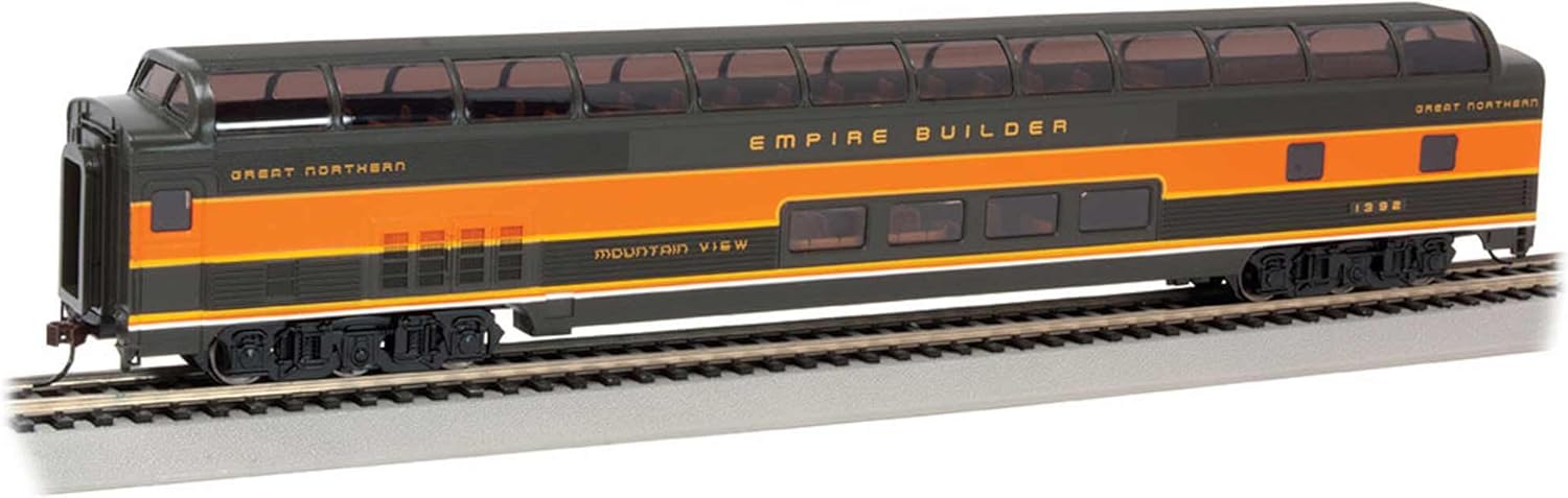 Bachmann Trains - 85’ Full Dome - Great Northern #1392 - Mountain View (Lighted Interior) - HO Scale