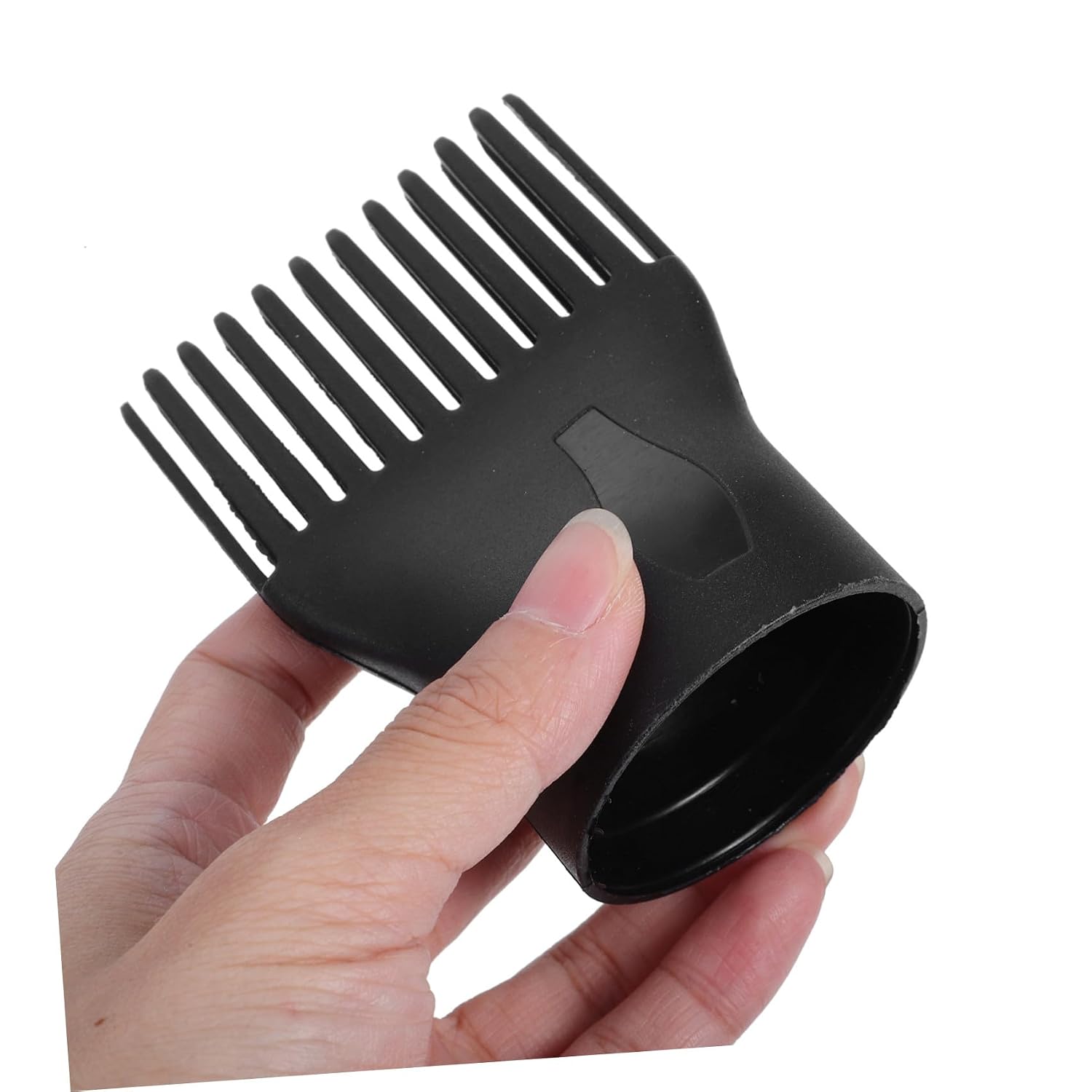 2pcs Universal Hair Dryer Diffuser Attachment and Comb Nozzle Set Plastic Blow Dryer Concentrator for Curl Shaping and Hair Styling for Home Use