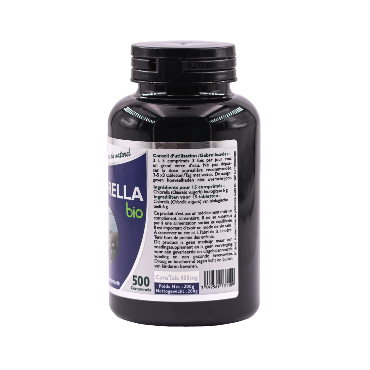 SFB Laboratoires - Chlorella Bio - Renforce le Système Immunitaire - Favorise la Détoxication - Améliore la Digestion - Réduit l'Inflammation - 500 comprimés
