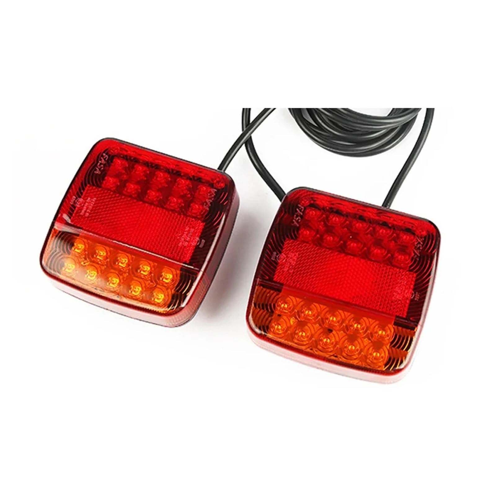 Luci Posteriori per Auto, Luce Posteriore per rimorchio, 10 m, 7 Pin, Universale, per Freno e Stop, Catarifrangente Targa, Impermeabile.