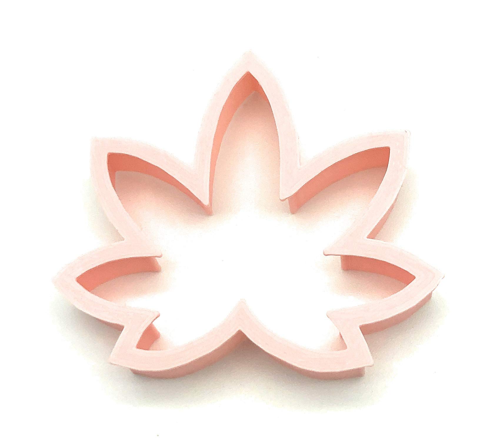 Cannabis Leaf Cookie Cutter 02 Fondant Cake Decorating (3 inches)