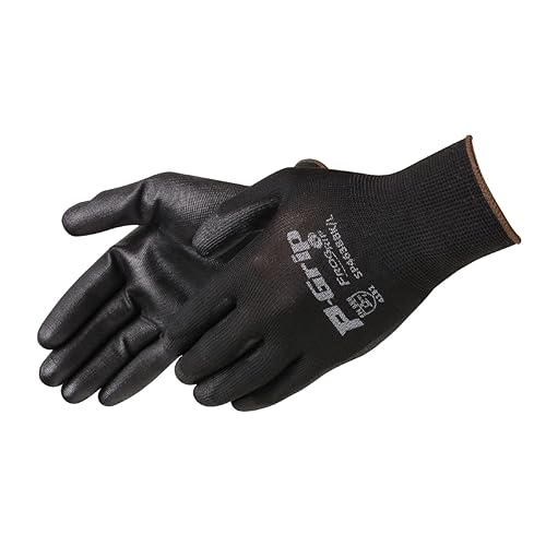 Liberty P-Grip Guantes Sin Costuras con Revestimiento de Palma de Poliuretano Ultra-Delgado Carcasa de Poliéster de Calibre 13, Ligeros,