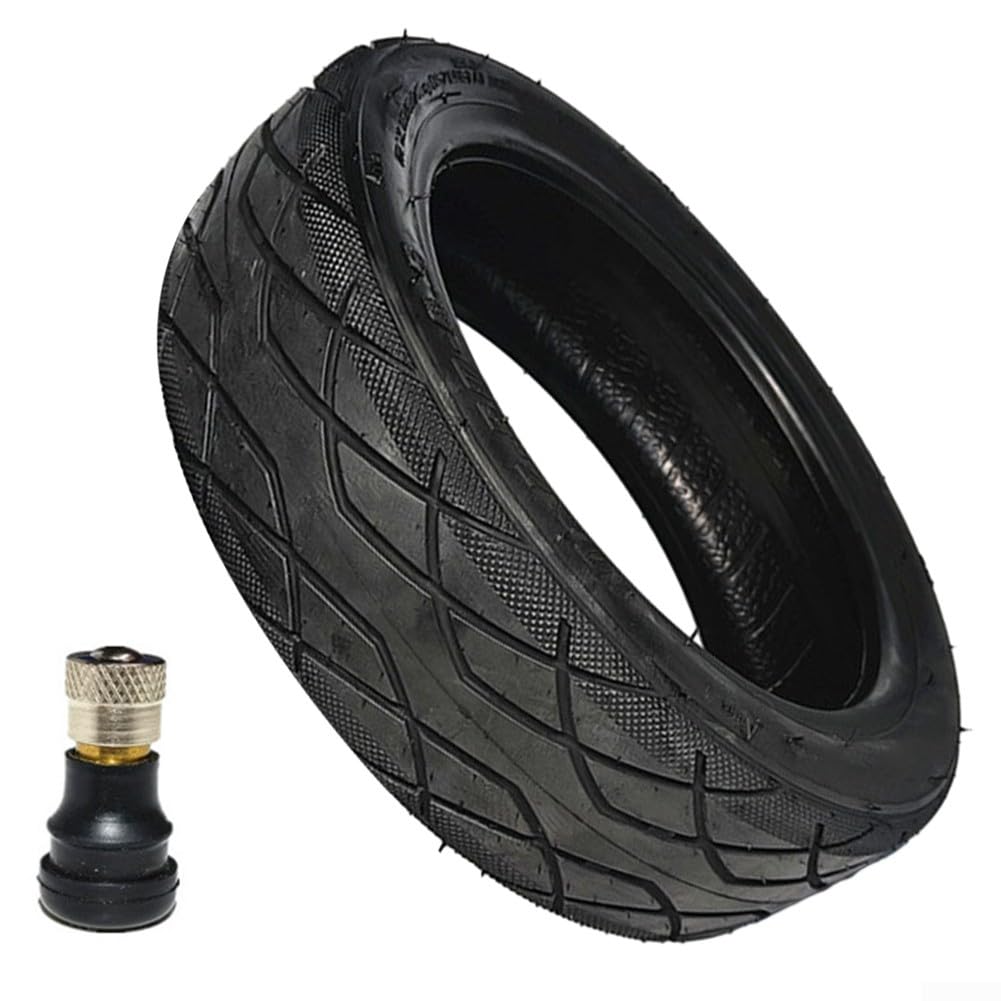 Lioaeust Scooter Tubeless Tyre, 10x2.50-6.5, Tubeless for Max G30 60/70-6.5 Electric Scooter Accessories (Tire+Straight Nozzle)