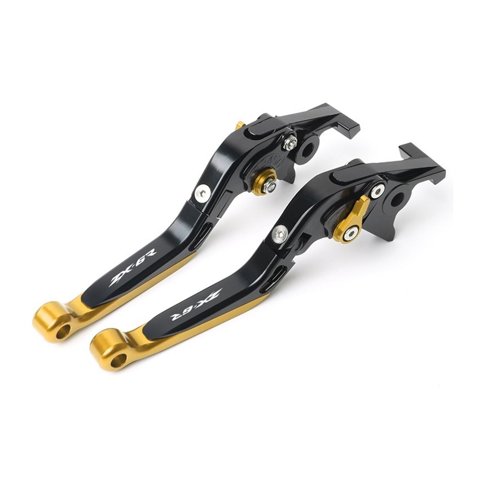 Wkdyriwo Golden2 Motorcycle Folding Adjustable Brake Clutch Levers Handlebar For Ka&Wasaki Zx6r Zx-6R 2019-2023 Brake Clutch Lever Motorcycle Brake Clutch Levers