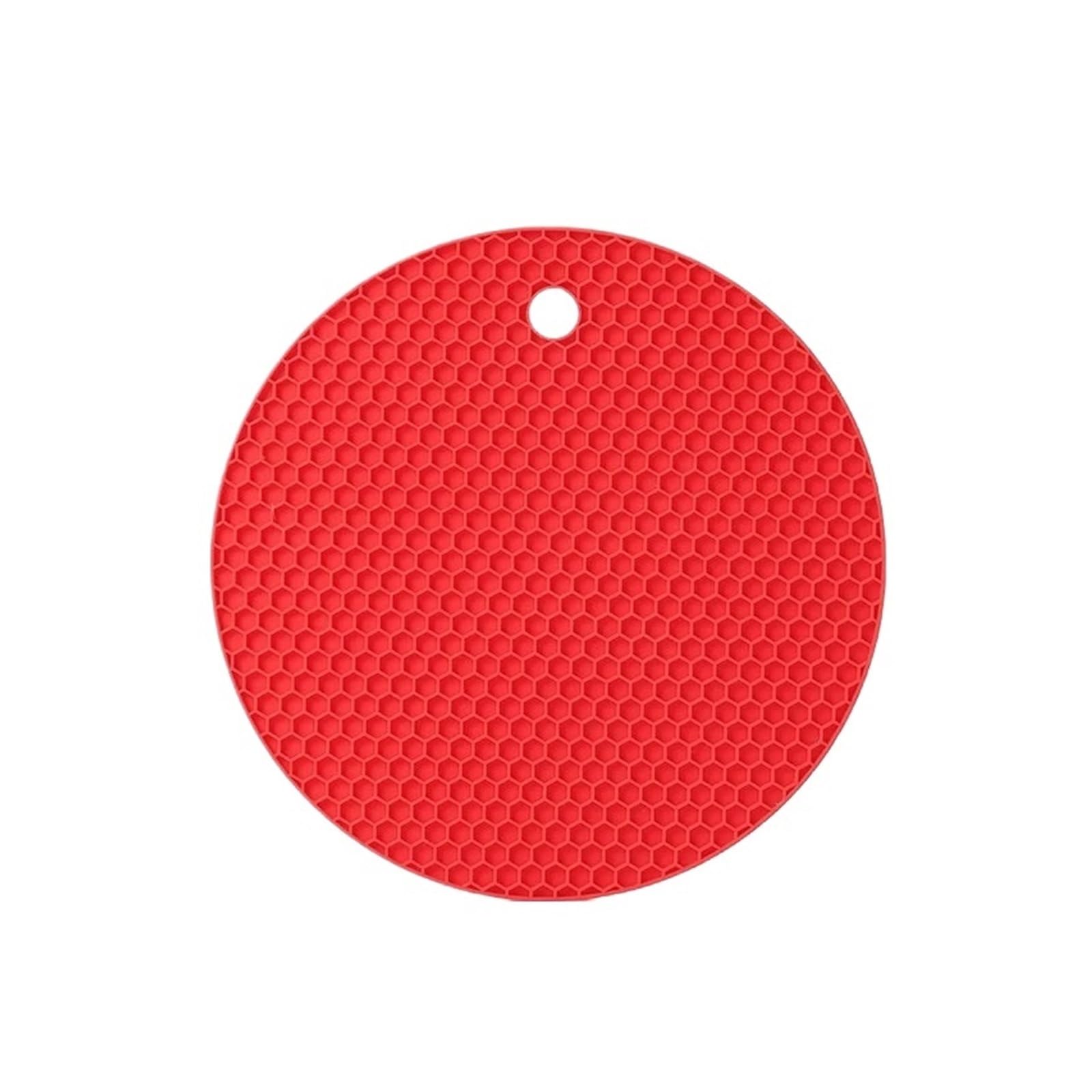 6pcs Silicone Trivet Mats Heat Resistant Pot Holders, Multipurpose Non-Slip Hot Pads for Kitchen Potholders, Dishers For Kitche(Red)