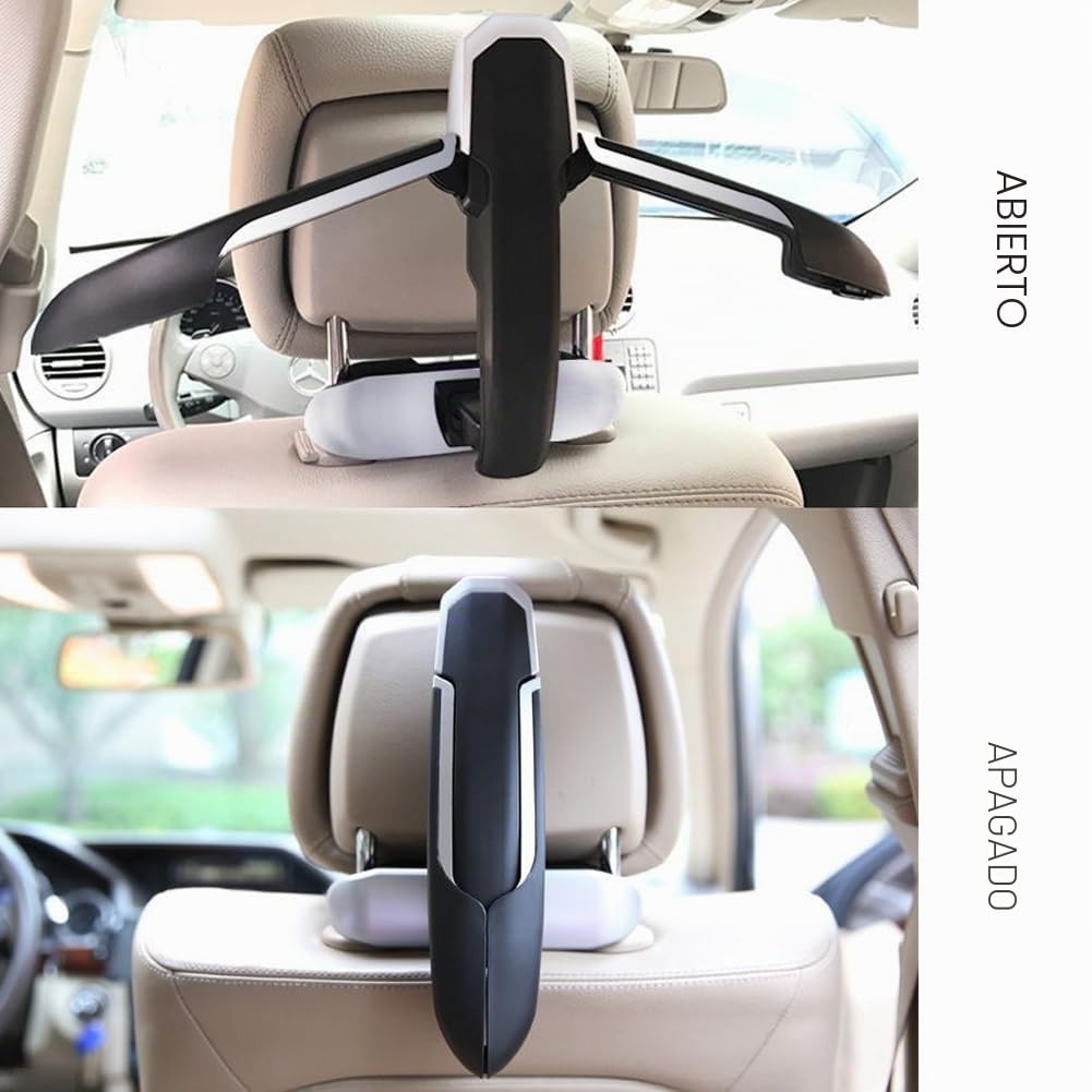 MOVKZACV Percha de ropa de coche,Percha de reposacabezas del asiento trasero del coche para la chaqueta de abrigo