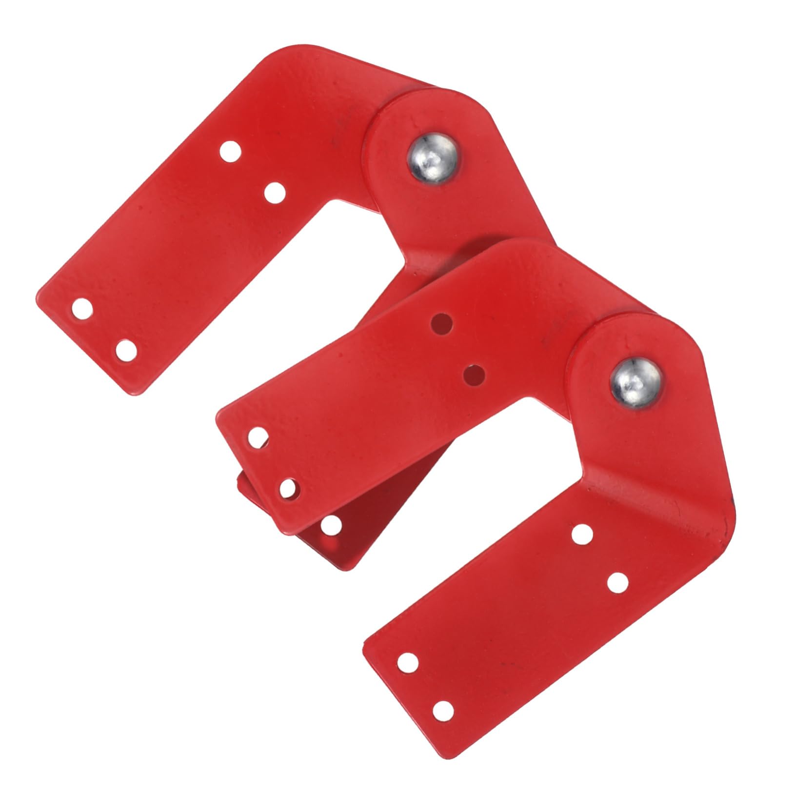 2pcs Galvanized Steel Ladder Hinge Kit Attic Hinges Replacement for Single Double Telescopic