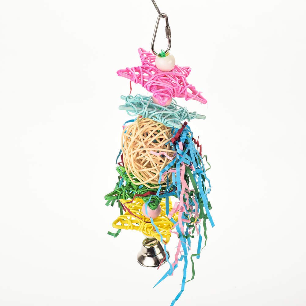 Busy Bagel Chew & Preen Hanging Parrot Toy — view 9