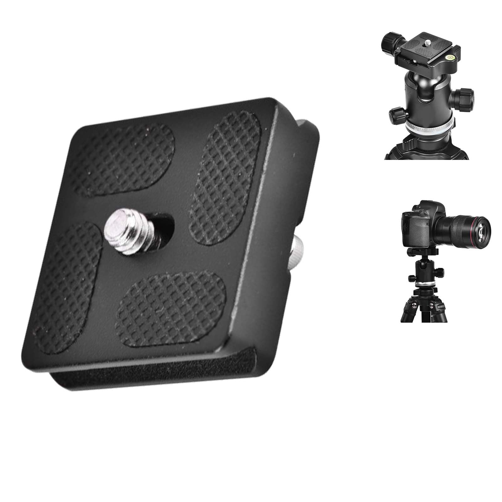 Placa De Liberación Rápida Para Trípode - Aleación De Aluminio CNC, Tornillo 1/4", Compatible Con Sistema Arca