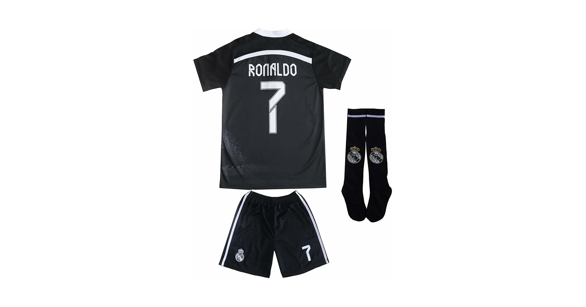 Amazon.com: LeenBD Ronaldo No #7 Madrid Black Dragoon