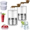 2025 Arrival Household Mini Ice Shaver Crusher, Frostcrush Manual Ice Shaver Machine, Snow Cone Machine Compact Countertop, Manual Shaved Ice, Cordless, Ice Crushers for Home Use 2