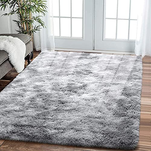 Leesentec Teppich für Wohnzimmer, Schlafzimmer, Jugendliche, Mädchen, Shaggy, modernes Design,...