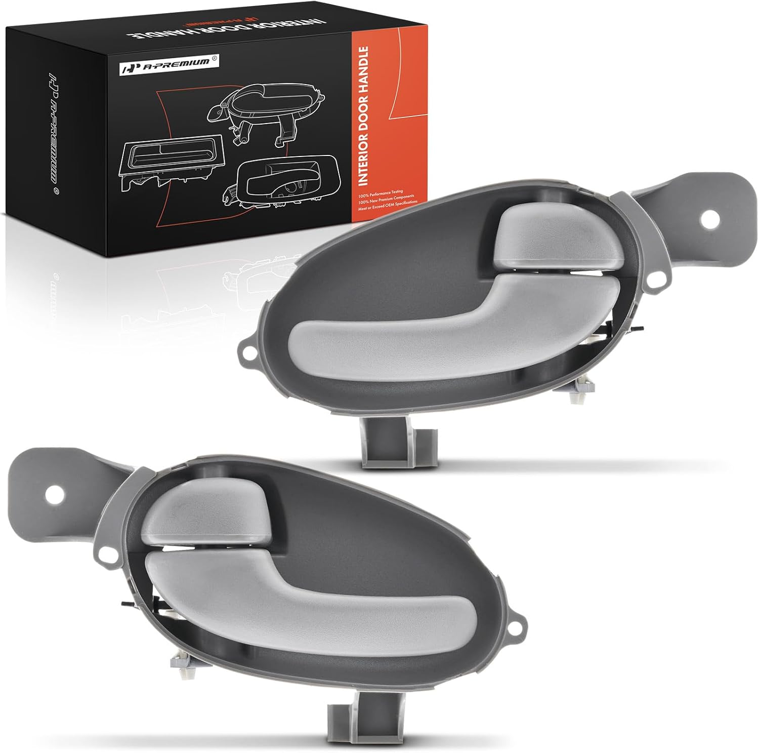 A-Premium Inside Interior Door Handles Compatible with Chevrolet Trailblazer 2002-2009, Trailblazer EXT 2002-2006 & GMC Envoy, Envoy XL, Envoy XUV & Isuzu Ascender & Oldsmobile Bravada & Saab 9-7x