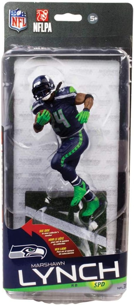 NFL Seattle Seahawks Series 35 Action Figure Clark Toys Exclusive Marshawn Lynch